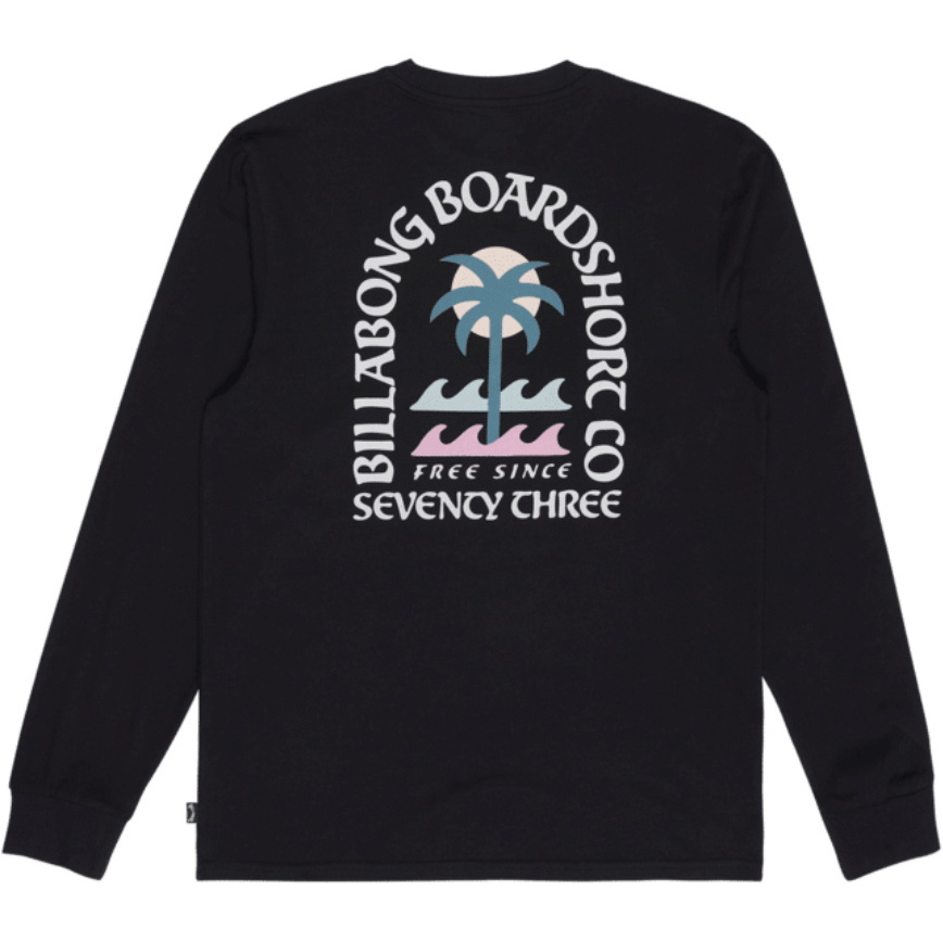 2026 Billabong Mens Portal Long Sleeve T-Shirt EBYZT00627 - Black